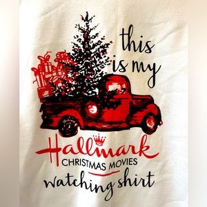 NWOT HOLIDAY SWEATER: Hallmark Christmas Movie Watching Sweater